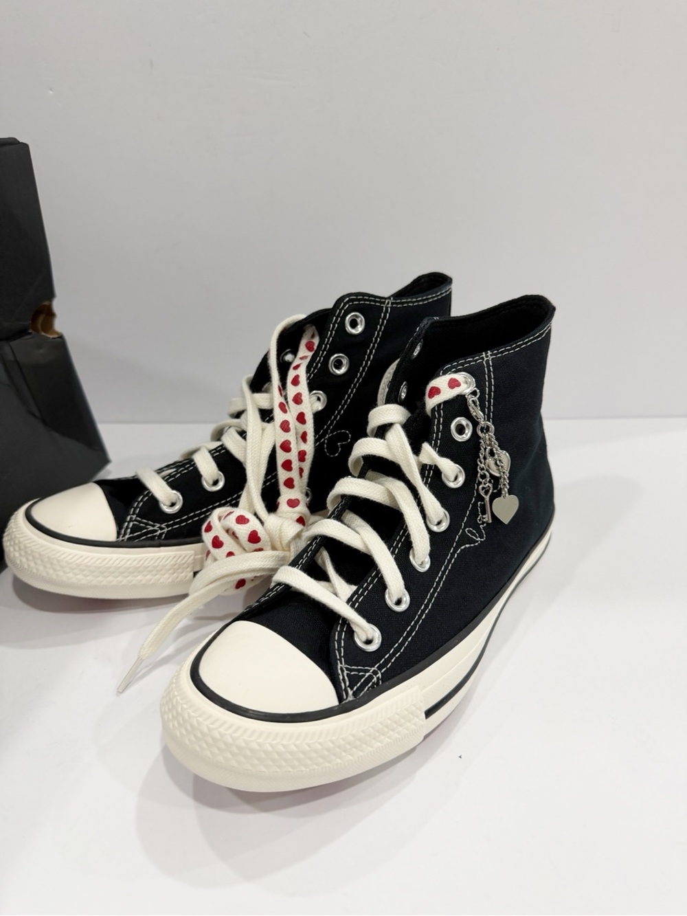 Converse Women's Chuck Taylor All Star Valentine's Day High Top Casual Sneakers - Picture 5 of 12
